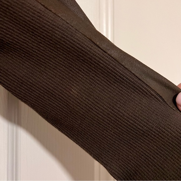 Elie Tahari Brown Lamb Leather Moto Jacket Size XS - Picture 5 of 5